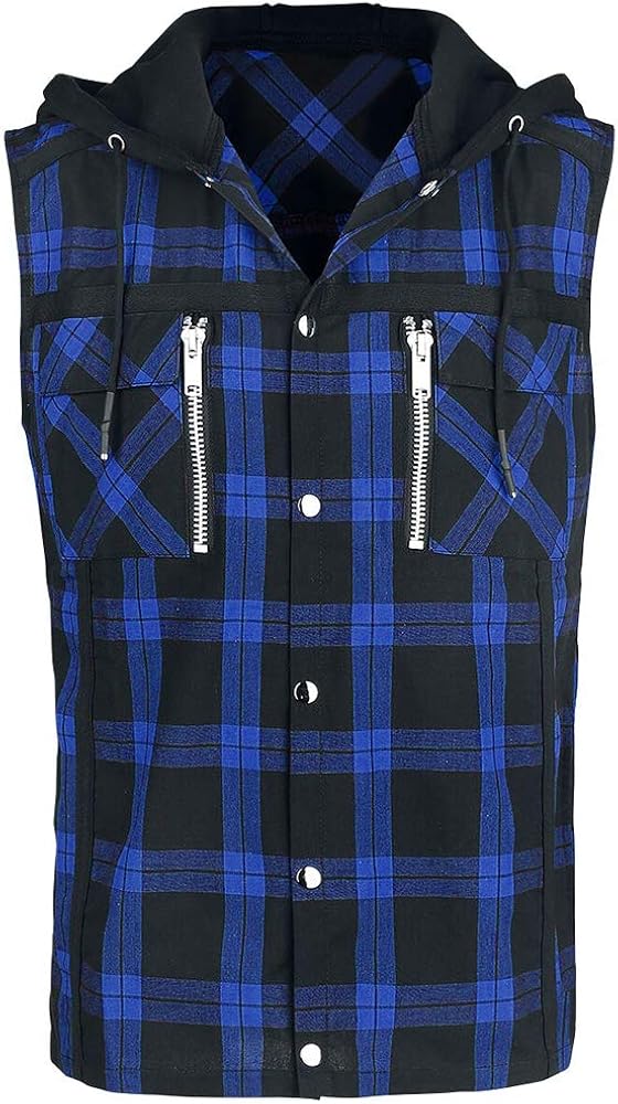 Buy Gafeng Mens Sleeveless Flannel 