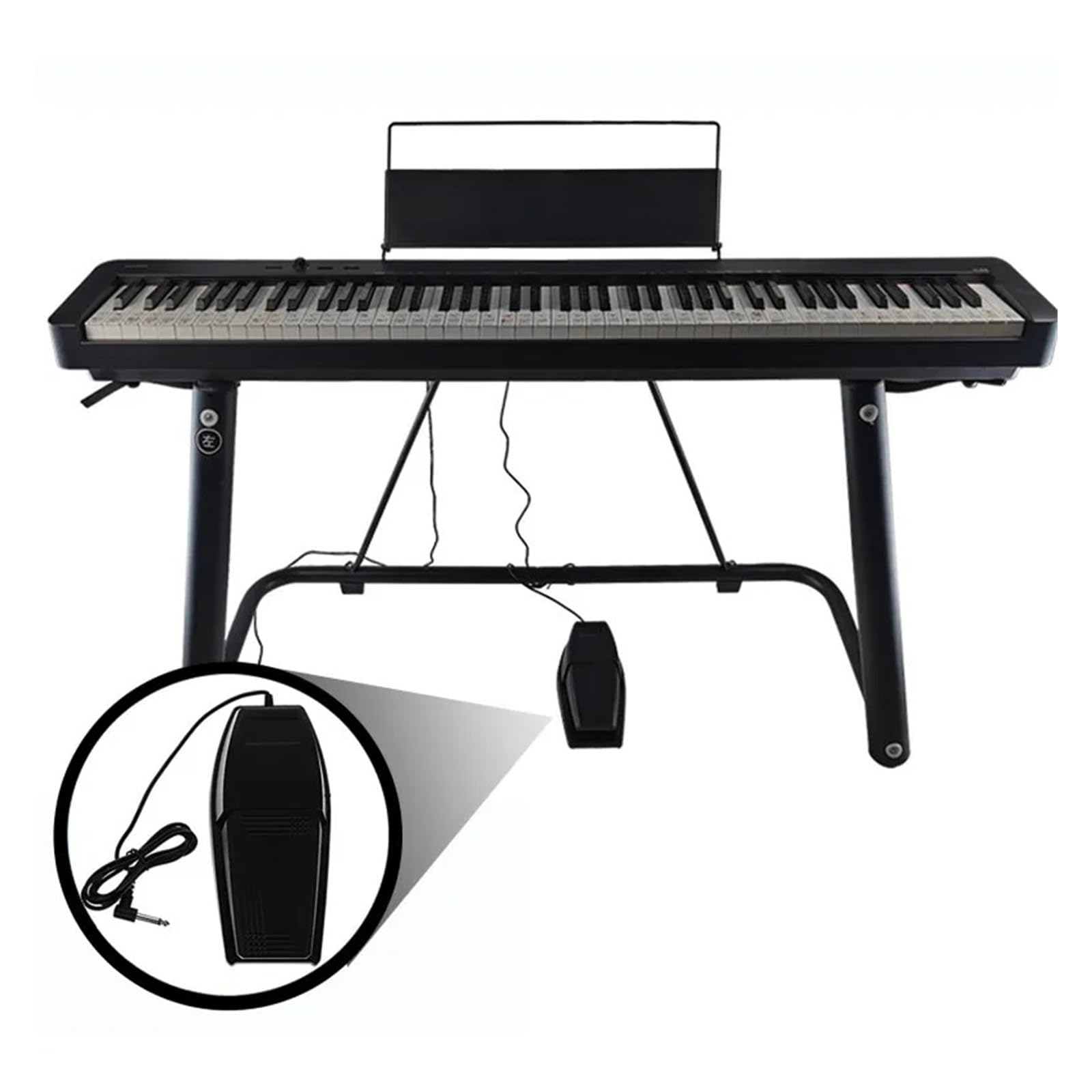 Smorzatore del pedale di sostegno della tastiera di pianoforte elettrico universale for dispositivi elettronici sintetizzatori MIDI