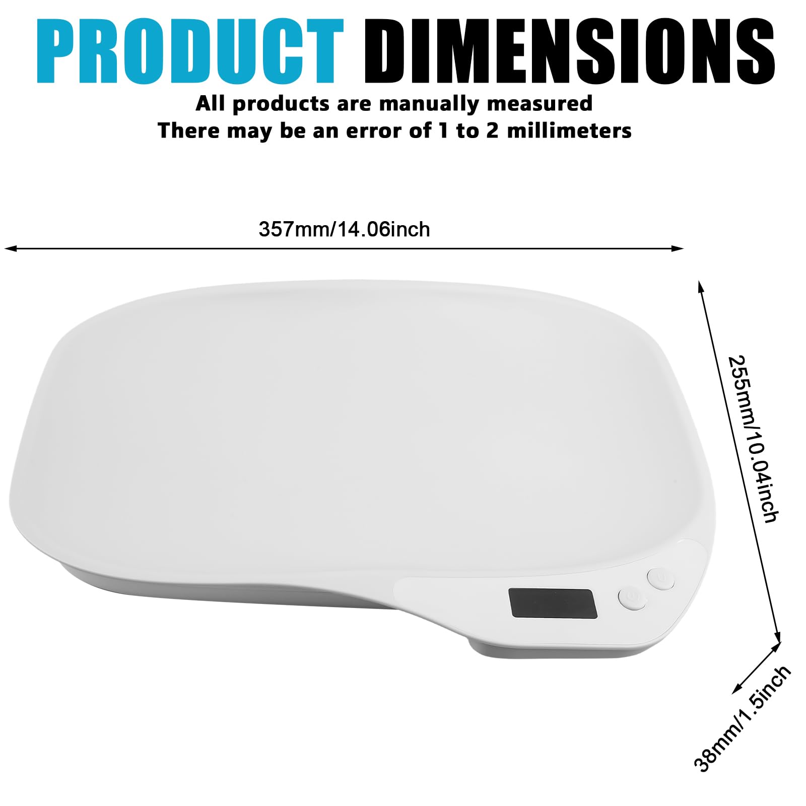 báscula para mascotas y animales pequeños, 15 kg (± 1 g), 4 modos de pesaje (kg/oz/lb/ml), para perros, gatos, hámsteres y pájaros pequeños