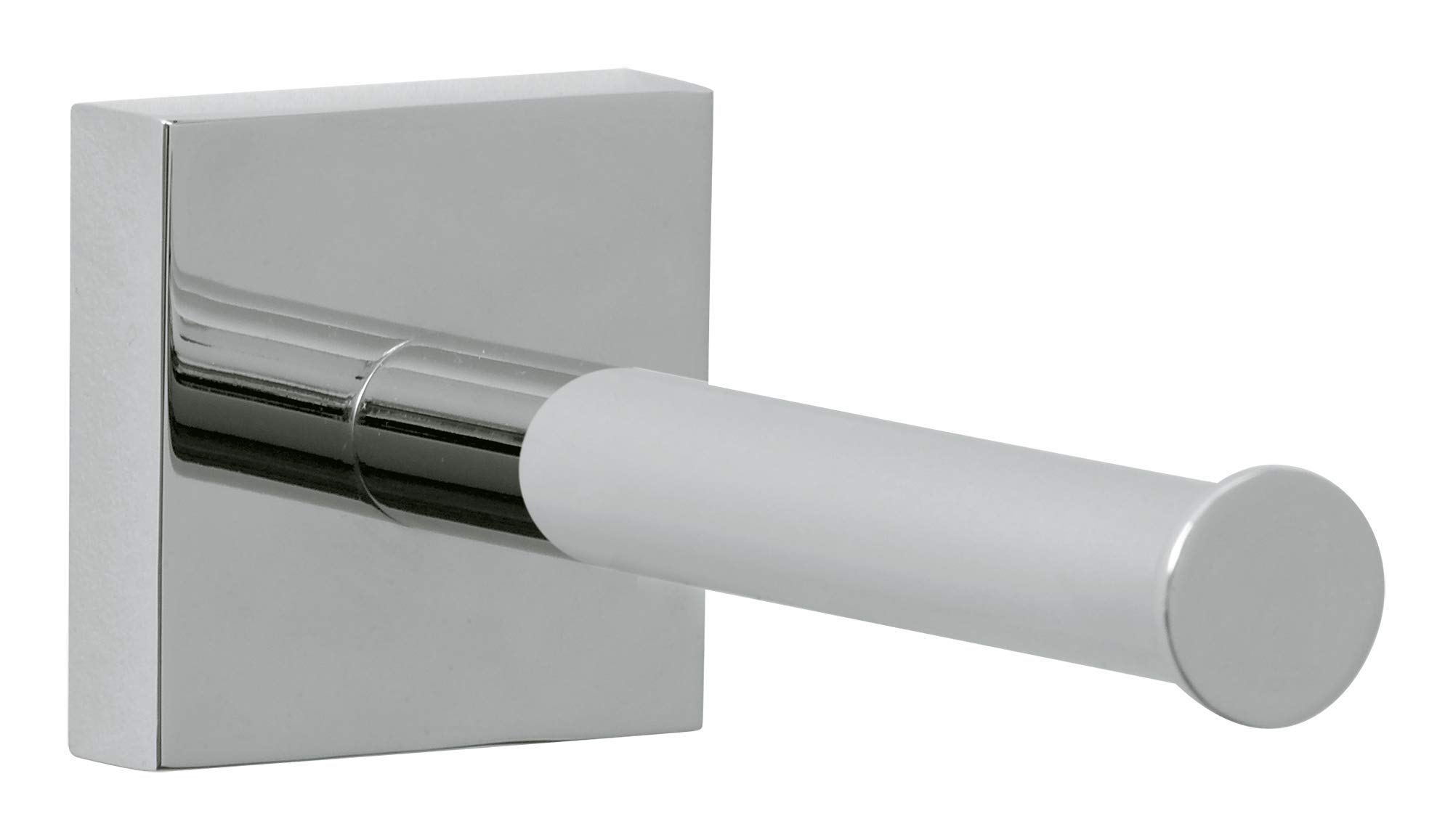 Tesa Uk Chrome Tesa Ekkro Spare Toilet Roll Holder, High Gloss D Metal, Self-Adhesive, Adhesive Mounting Technology, 50Mm X 50Mm X 125Mm