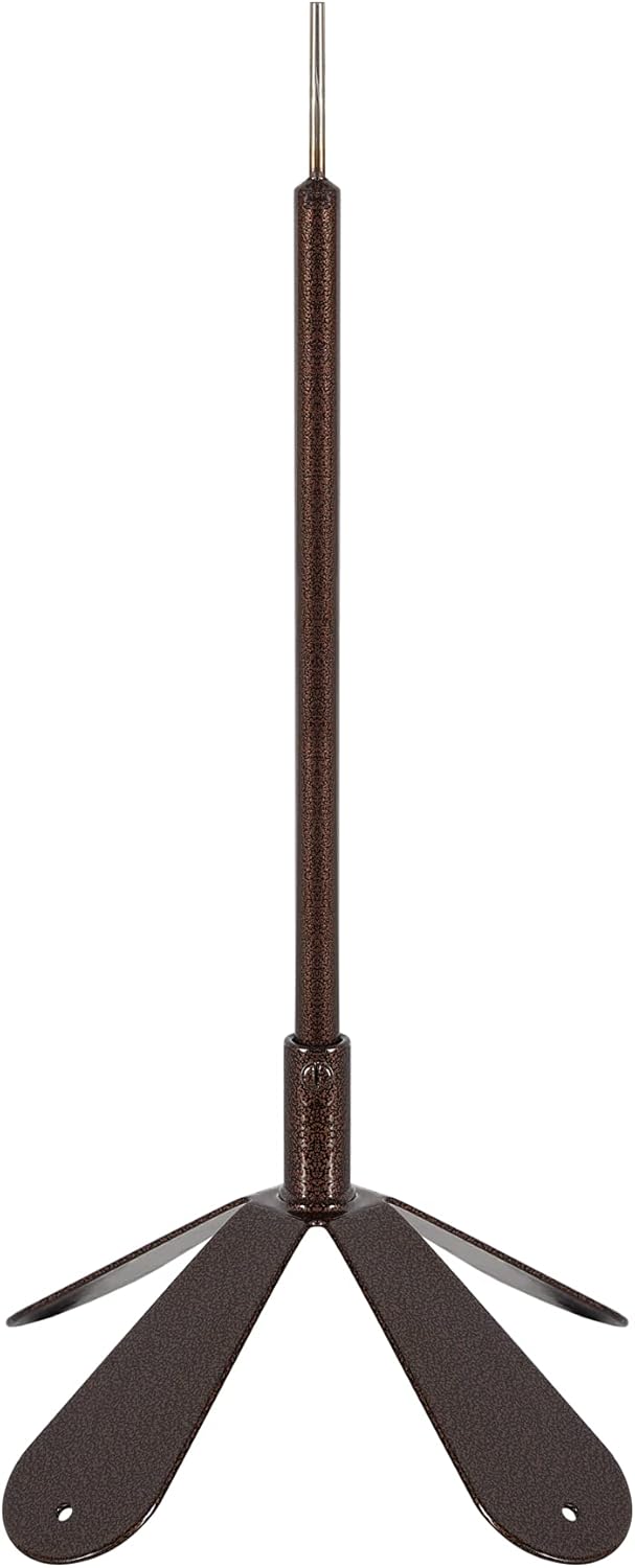 EZ Vane Weathervane 4-Sided Mount — Antique Copper Finish, Handcrafted in USA, Steel with Durable Triple Powder Coating