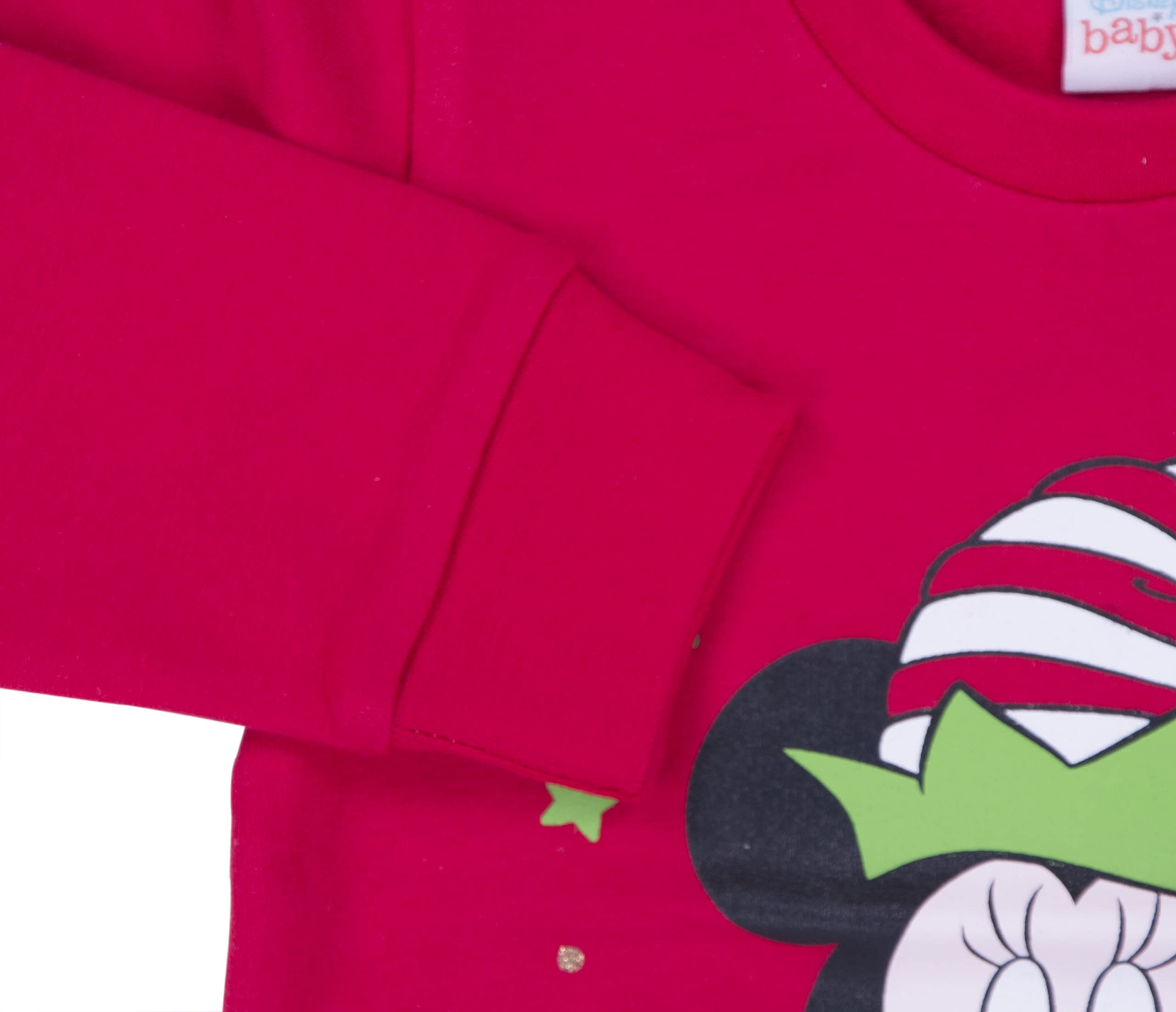 Ellepi Pull Chaud bébé Disney en Coton Peluche, Rouge