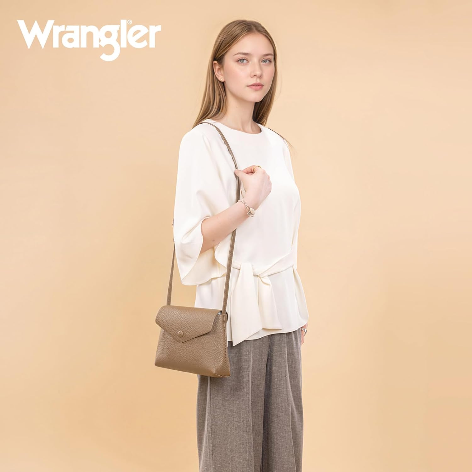 Wrangler Hobo Bag Purse for Women 2PCS Set, Slouchy Shoulder Handbags with Small Crossbody Bag - Image 2