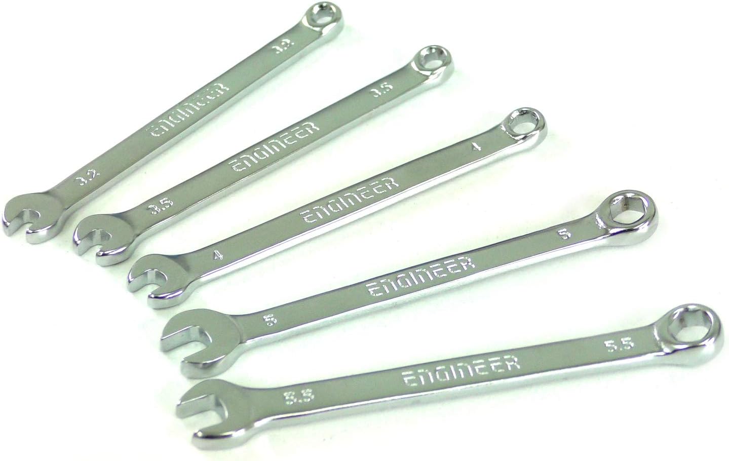 ENGINEER TS-06 Combination Spanner Set, Small, Set of 5