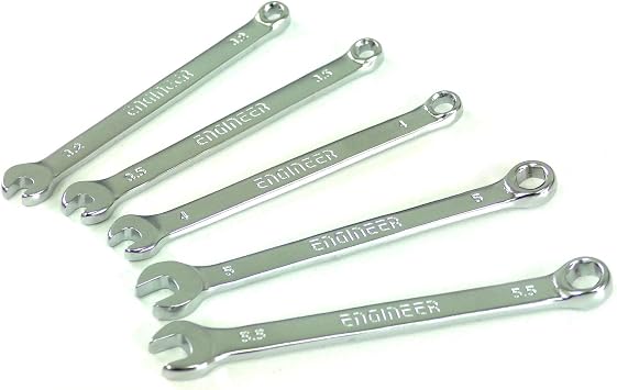 ENGINEER TS-06 Combination Spanner Set, Small, Set of 5