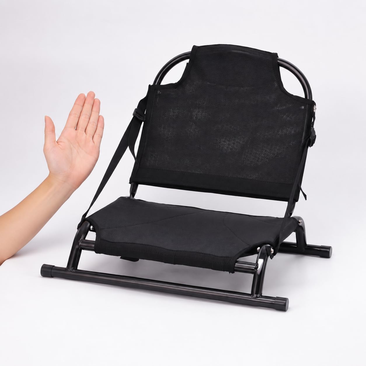 Kajaksitz mit Rückenlehne, faltbar Aluminium-Sitz für Kajak & Paddelboard, wassdicht, univsell einstellbar