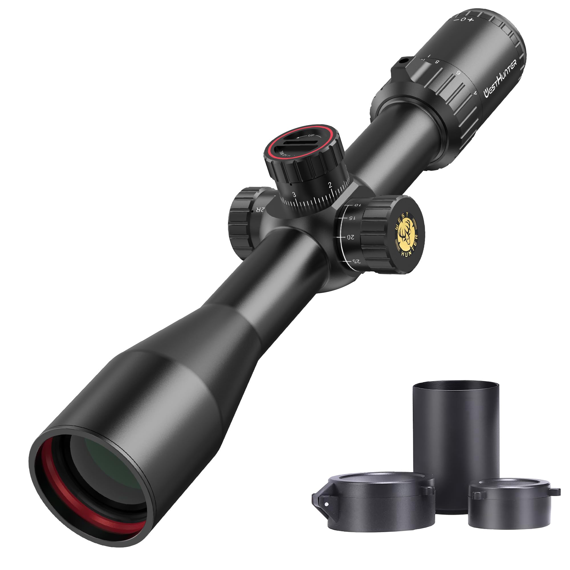 WestHunter Optics HD 4-16x44 Lunettes de visée SFP, tube de 30 mm, deuxième plan focal, précision tactique 1/10 MIL