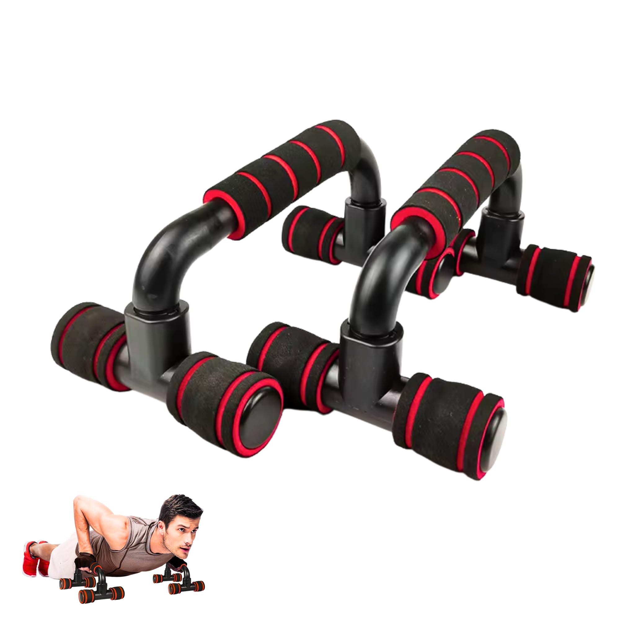 Barre Parallele per Flessioni. Maniglie Push Up Antiscivolo per Trazioni per Fitness, Yoga, CrossFit, Uso Interno ed Esterno.