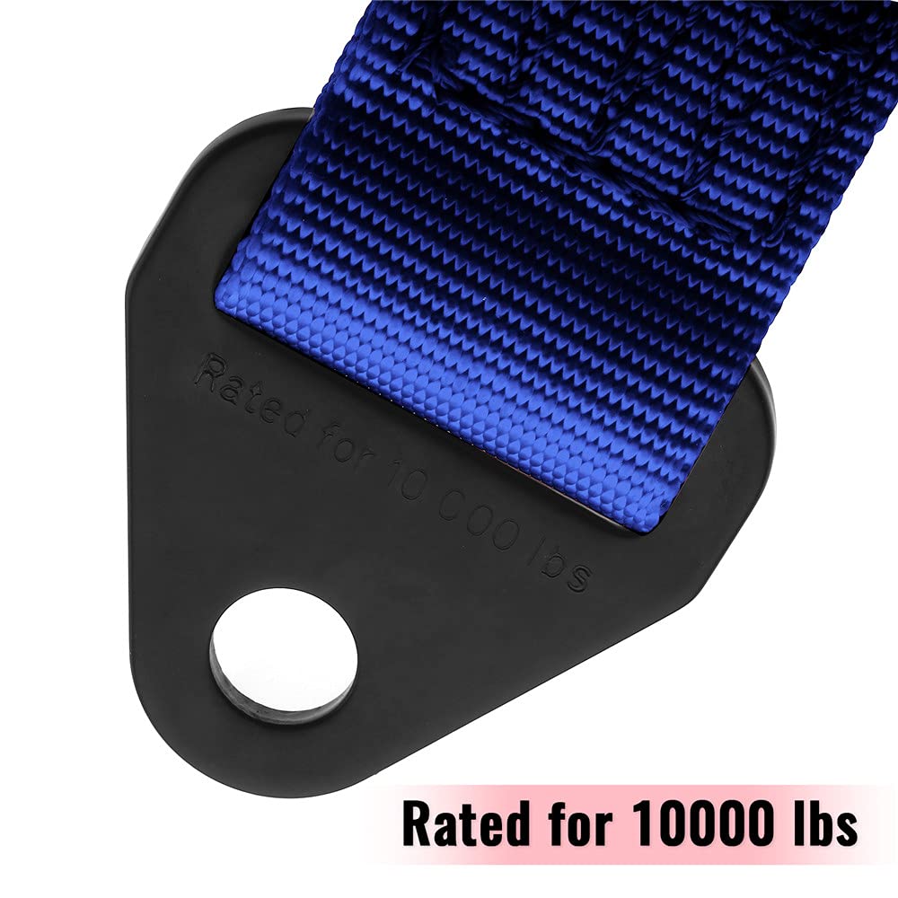 Correa de límite de suspensión de nailon de alta calidad, correa de viaje de suspensión de choque para ATV UTV SXS con resistencia de cincha de 10 libras (azul, 20 pulgadas)