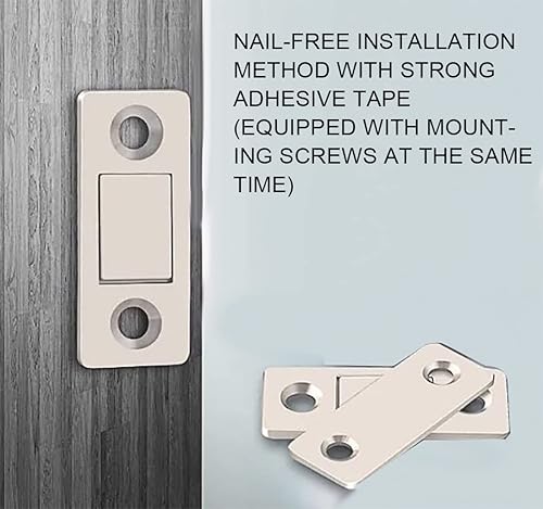 Miniatura 2 de Cierre magnético para gabinete, cierre magnético ultrafino para puerta de gabinete, cierre magnético para cajones, imanes adhesivo, cierre magnético