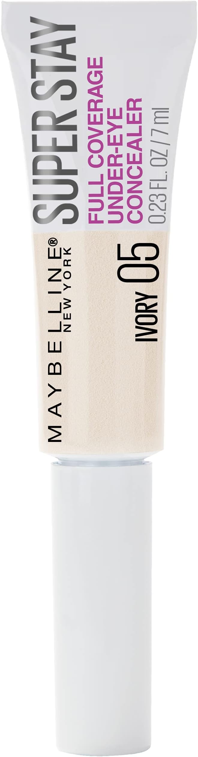 Maybelline New York Super Stay Super Full Coverage, Brightening, Under-Eye Liquid Concealer with Paddle Applicator (Ivory,5ml)