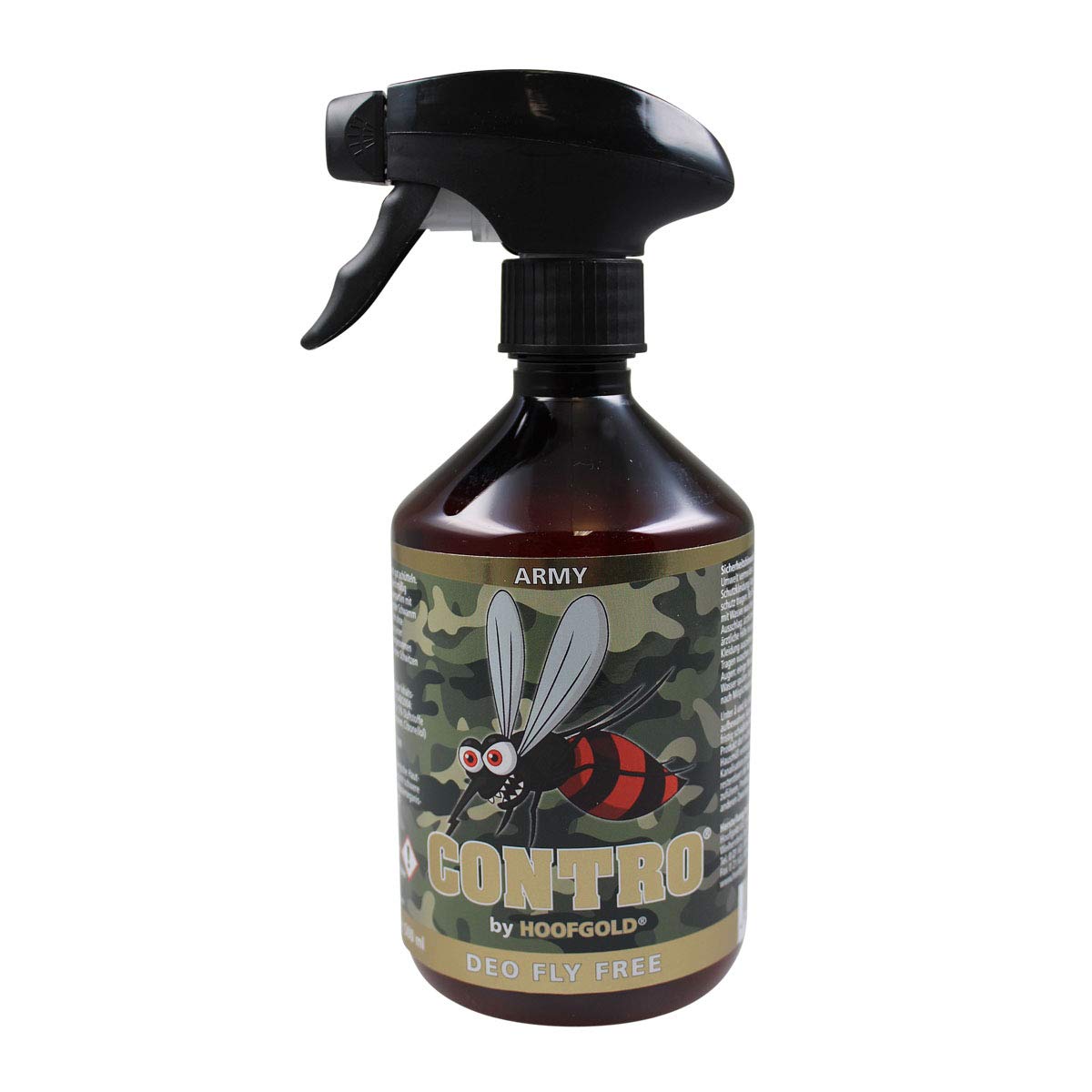 HOOFGOLD Contro - Spray antimoscas y antimosquitos para caballos, 500 ml, pulverizador