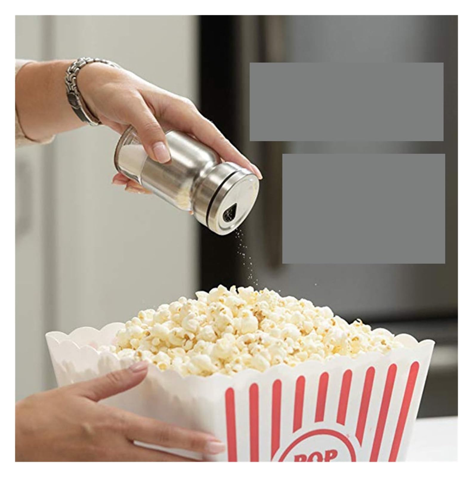2pcs Stainless Steel Seasoning Bottle Pour Sucre