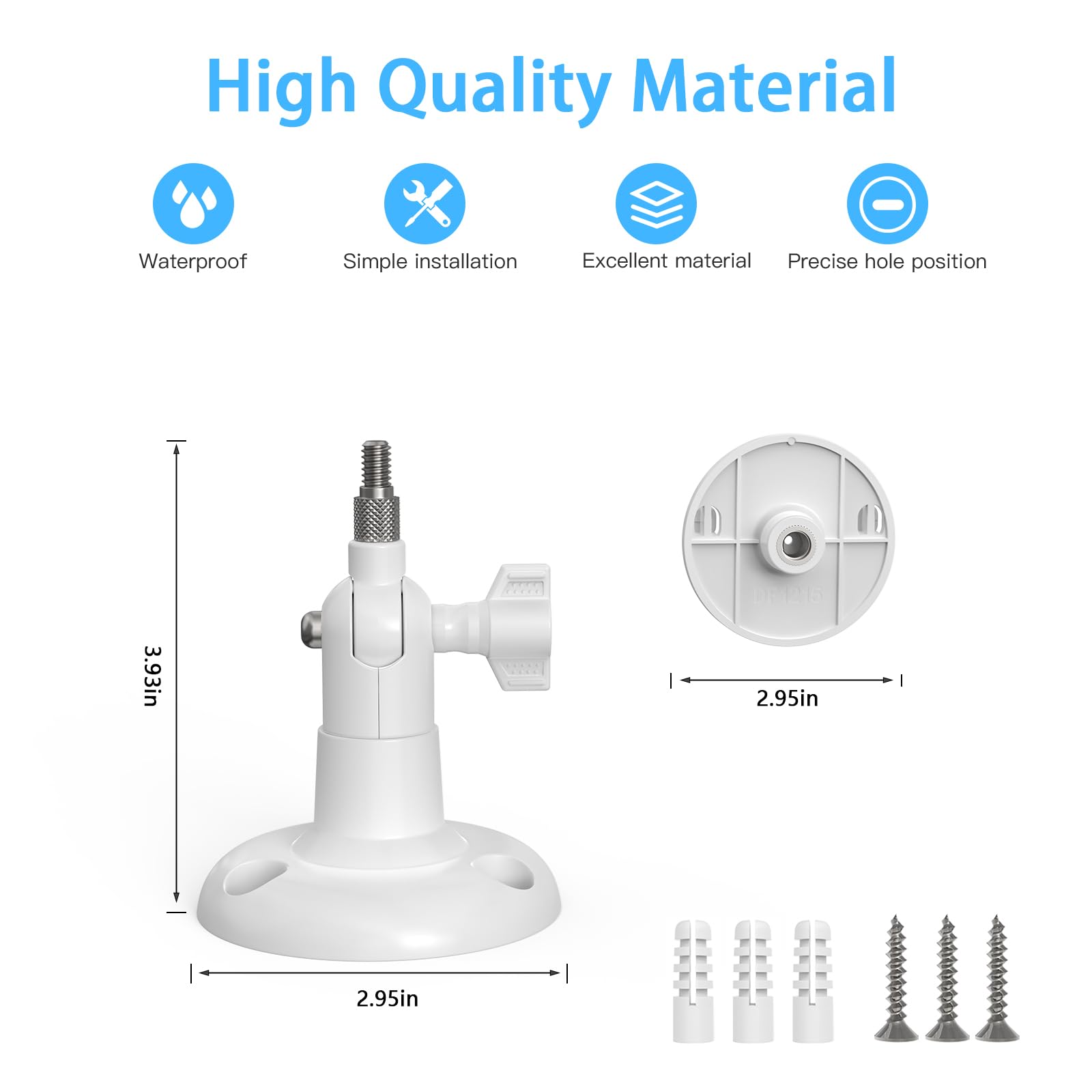 HOLACA Soporte de pared compatible con cámara de seguridad eufy C210/C220/E30 (cámara no incluida), soporte de pared