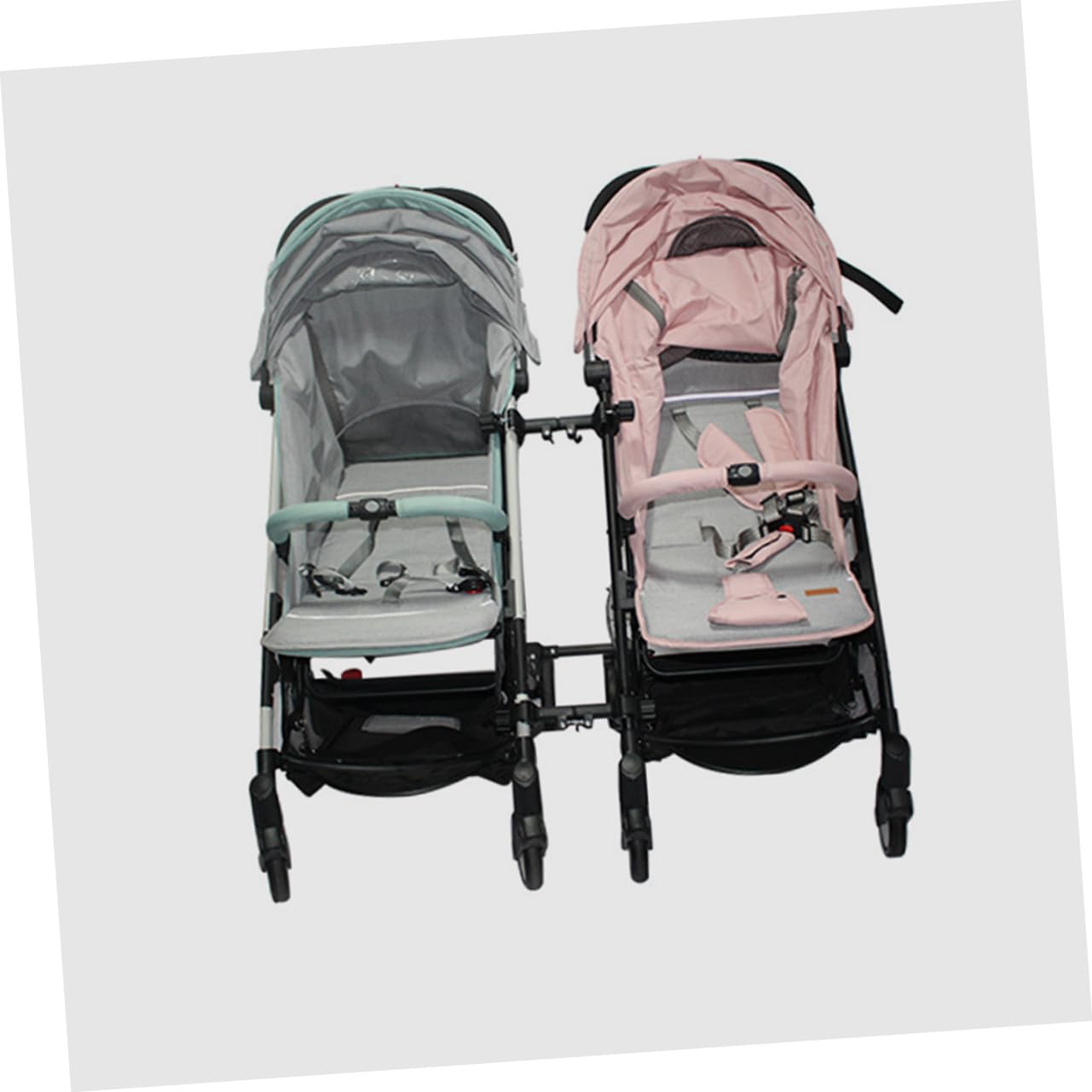 minkissy Conector Ajustable para Cochecitos Gemelos Conectores Desmontables para Carritos Idénticos Accesorio Duradero de Hierro y Plástico para y Cuidadores