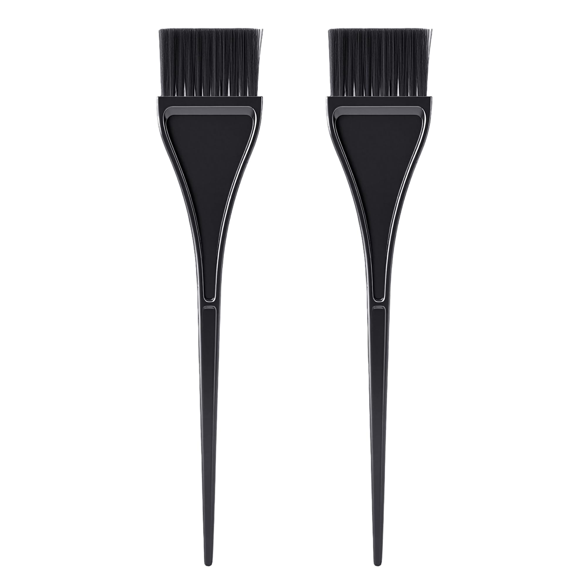 Quacc 2 PCS Hair Coloring Brushes Long Tail Hair Dye Comb Brush Dyeing Tools Tinting Brushes for Barber Salon, Beauty Parlors, Home DIY Coloring - Black