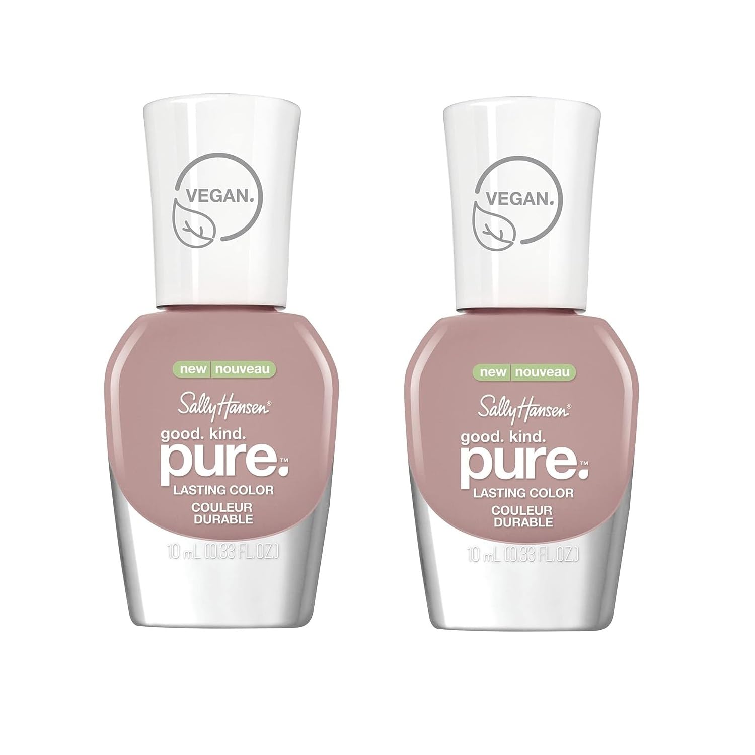 Sally Hansen - Good. Kind. Pure Vegan Nail Polish, Soft Plum #180 (2-PACK) -Packaging May Vary