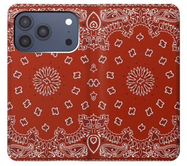 Étui flip housse cuir iPhone 17 Pro protège écran des rayures et chutes rouge