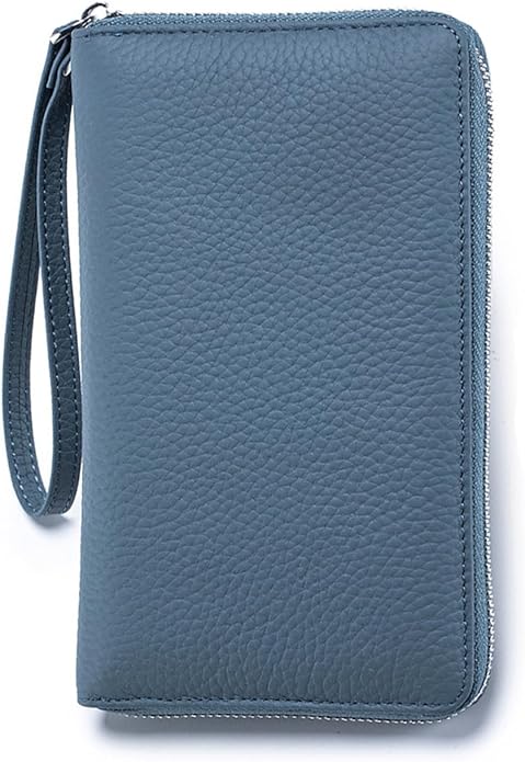 AryangLinke Leather Travel Wallet, passport wallet for travel, with Zippered and Coin Pocket