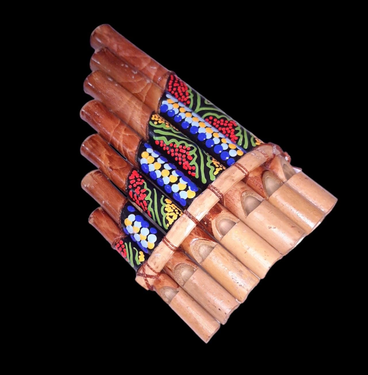 Peruvienne Flûte De Pan Péruvienne Artisanale - 7 Notes En Bambou