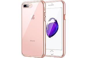 Rose Gold iPhone 7 Plus Case, JETech Shockproof Bumper Clear Back Case...
