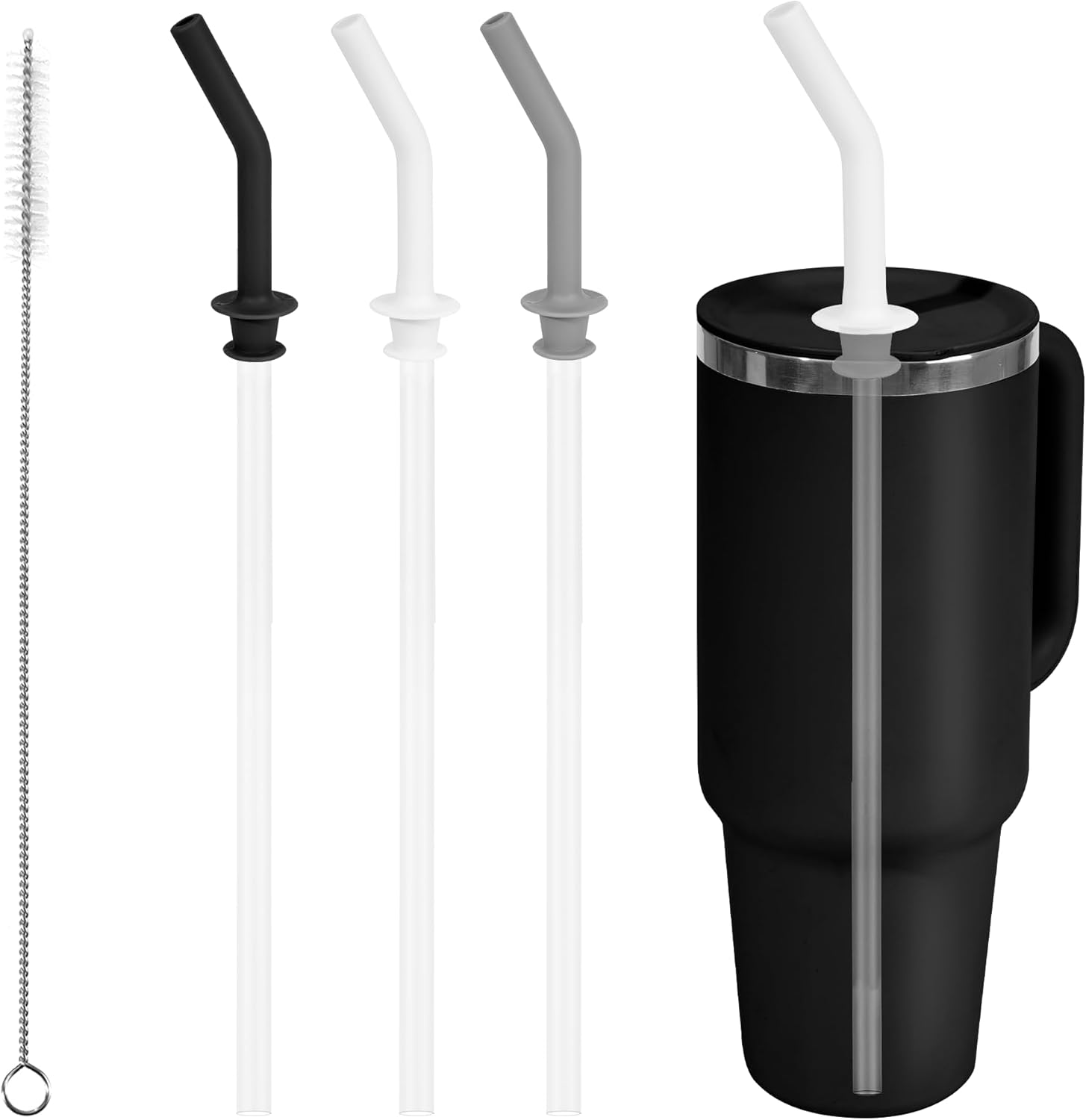 3 PCS Detachable Press In Straw for Hydroflask, Accessories for Hydro Flask Tumbler, Straw Replacement for 40 oz tumbler, for Hydroflask 20/28/32 oz