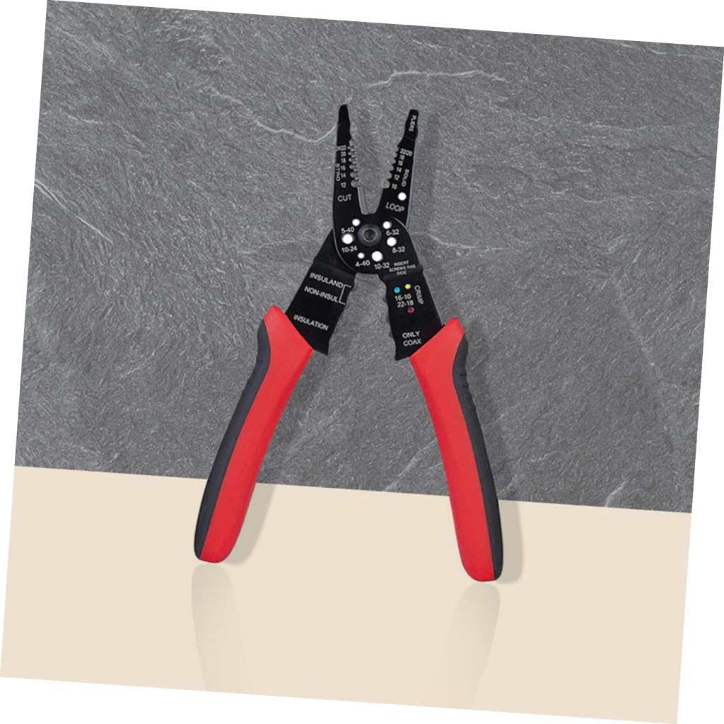 Hemobllo 2 Pezzi Pinza Spelafili e Crimpatrice Manuale Multifunzione per Elettricisti con Meccanismo Cricchetto per e Crimpatura Efficiente Impugnatura Ergonomica Antiaffaticamento