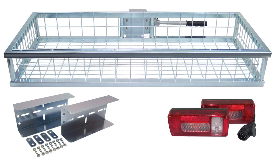 Berger + Schröter 31144 Portaequipajes con Enganche Rápido, Galvanizado