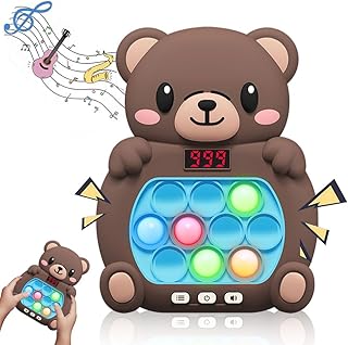 Quick Push Pop Game It Fidget Toy Professional, Quick Push Bubble Game for Kids and Adults, Bubble Pop Game Quick Push, Pop It Fidget Electronic Sensor Game, Puzzle Game Machine, Quick Push Toy