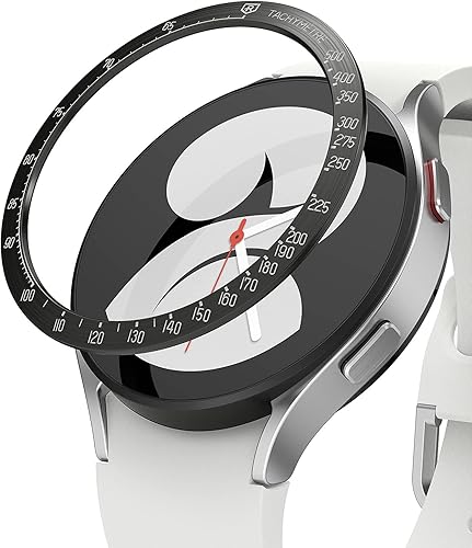 Miniatura 2 de Ringke Estilo de bisel [44-03] + vidrio templado para bisel [4 unidades] Compatible con Galaxy Watch 4 1.732 in