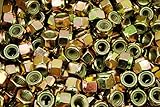 (50) Nyloc Grade 8/C Hex Locking Nuts 5/8-11 Yellow Zinc Plated Nylock