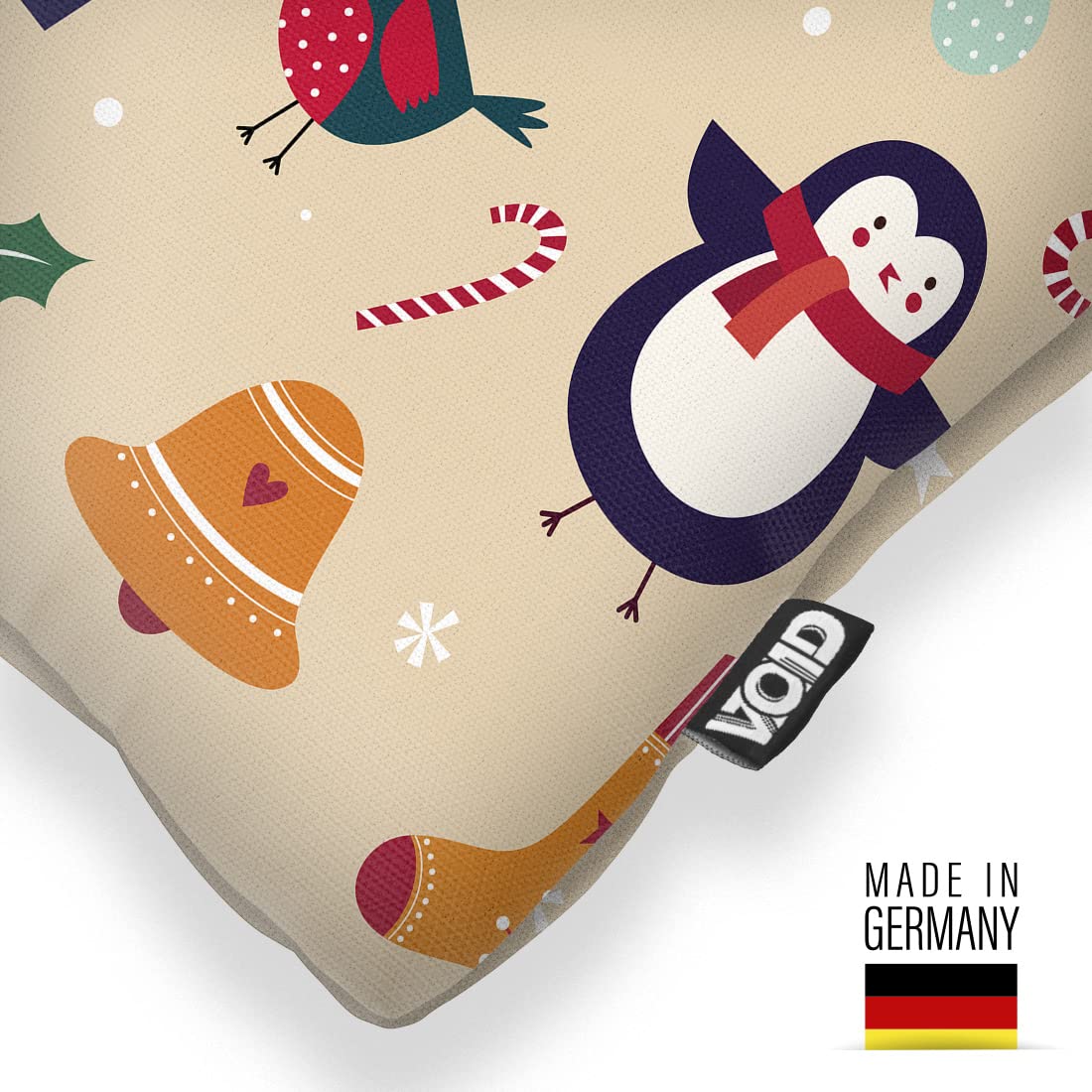 VOID 3 Kissenbezug Kissenhülle Sofakissen Kissen Deko Weihnachten Winter Weihnachtsdeko, Kissen Größe:60 x 60 cm