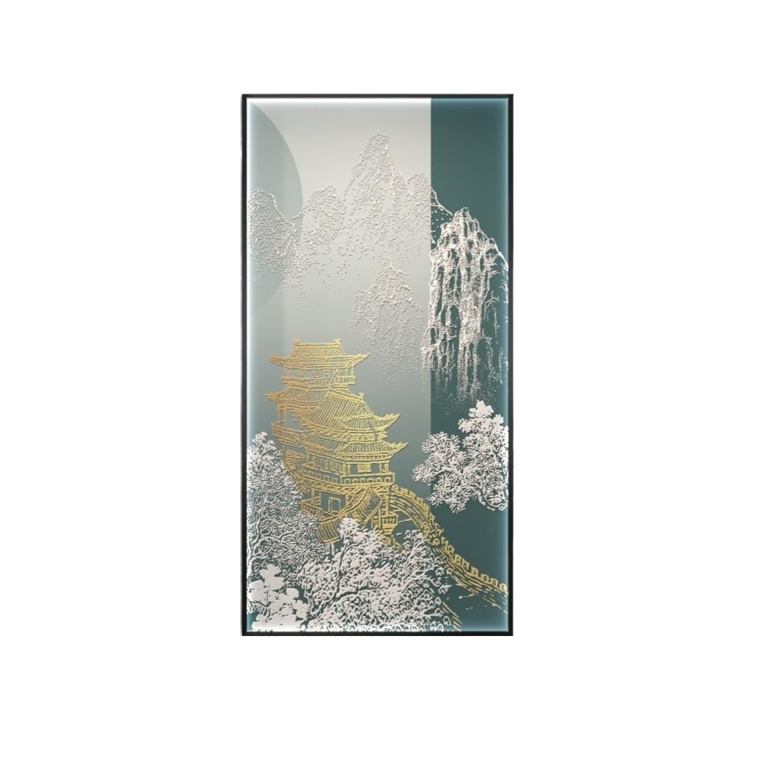 Privacy Screen Creative Three-dimensional Texture Painting Partition Entrance Living Room Bedroom Home Retro Chinese Style Screen Room Divider