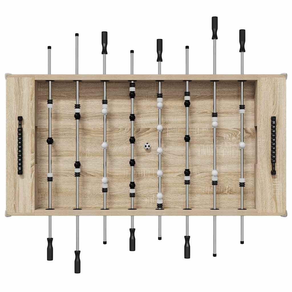 Genérico Mesa de Fútbol 2 pcs Roble Sonoma 146,5 x 74 x 85 cm,Deportes,Juegos de Interior,Futbolín,Mesas de futbolín-3378201