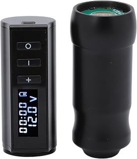 Cordless Tattoo Pen, Aluminum Alloy LCD Battery Tattoo Pen with Screw for Tattoo Salon for Tattoo Artist