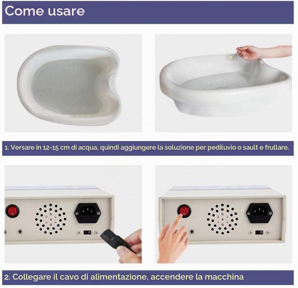 Macchina per pediluvio disintossicante ionico, Macchina Professionale per la disintossicazione del Piede Cell Cleanse, Detox ionico Macchina Uomo Donna Strumenti