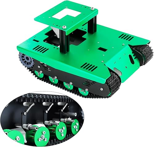 Yahboom Kits de inicio de chasis de coche robótico con orugas, modelo eduaccional para Arduino Raspberry Pi STEAM Smart Robot Tank Car Chassis 3-DOF