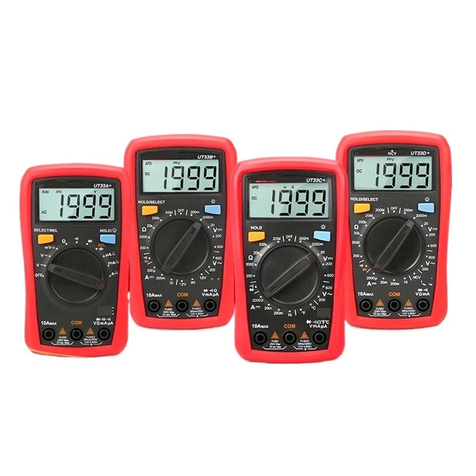 Multimetro Digitale UT33 UT120 UT123 UT125C Mi Ni multimetro Digitale Tascabile multimetro Elettrico Tester Elettricista multimetro(UT33B Plus)