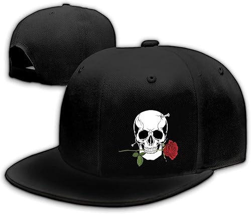 Sombrero de calavera rosa para hombre sombrero plano de mano de esqueleto para hombre sombreros de béisbol ajustables negros para mujer