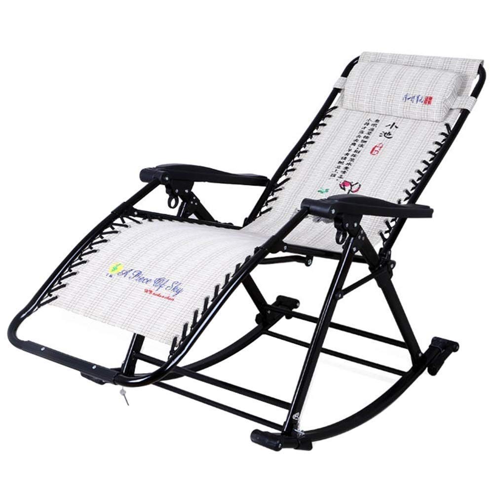 Chaise portable inclinable pour soulager le dos au jardin et en camping