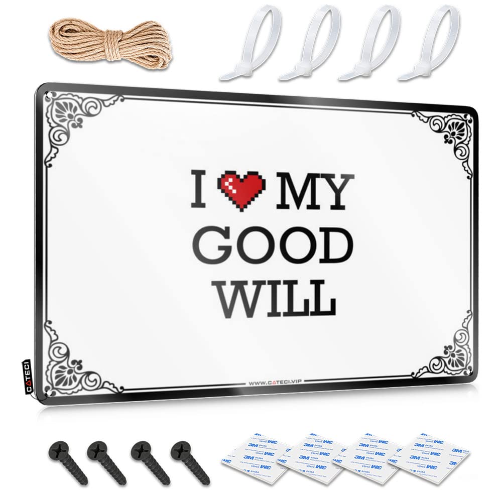 I Love My Good Will Reusable Simple - Teenage Signs Wall Art Decoration(30X40CM)