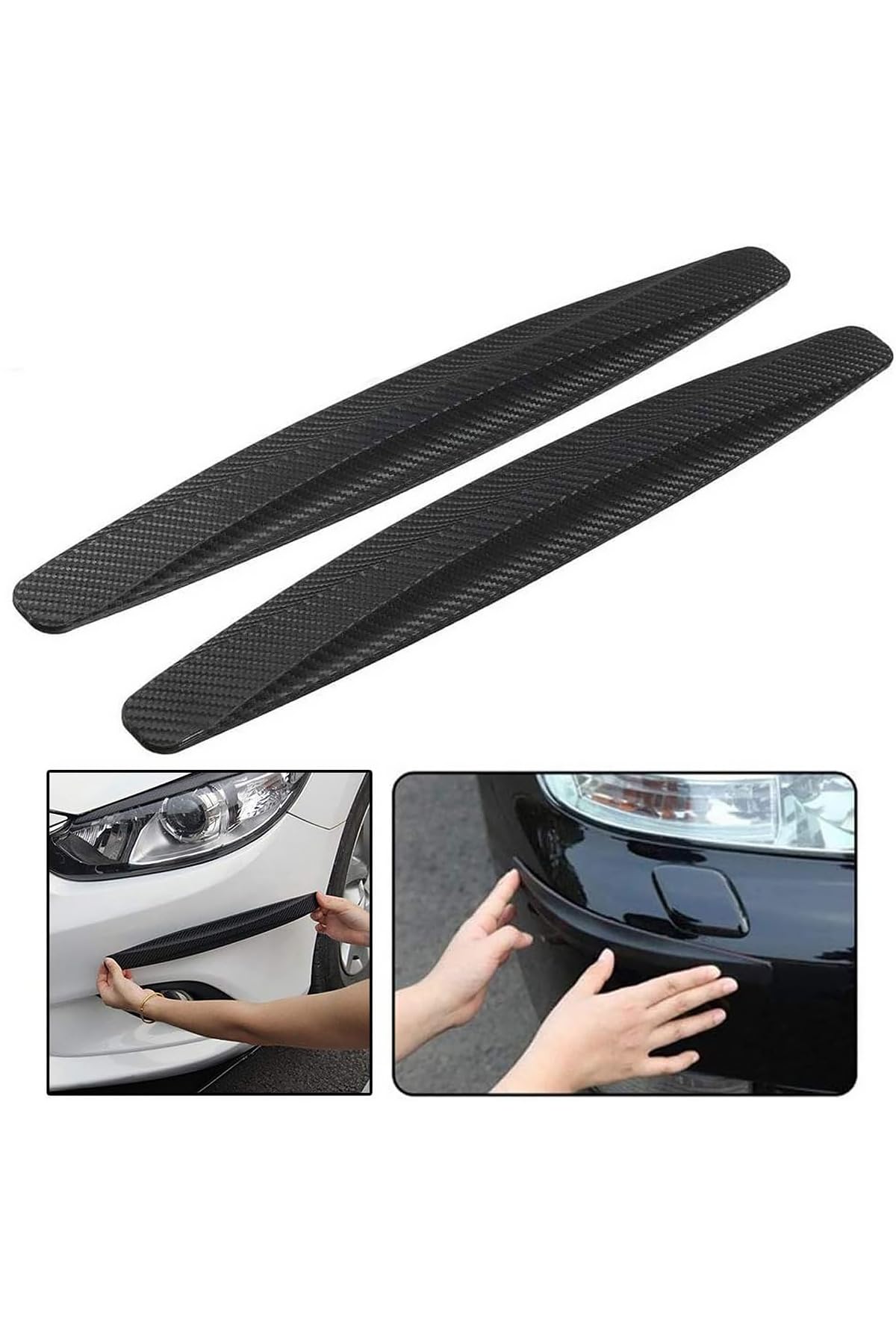 mucit home Araçlar Için Dayanıklı 2 Adet Esnek Tampon Koruma Bandı Çizik Darbe Ve Mini Hasar Çarpma