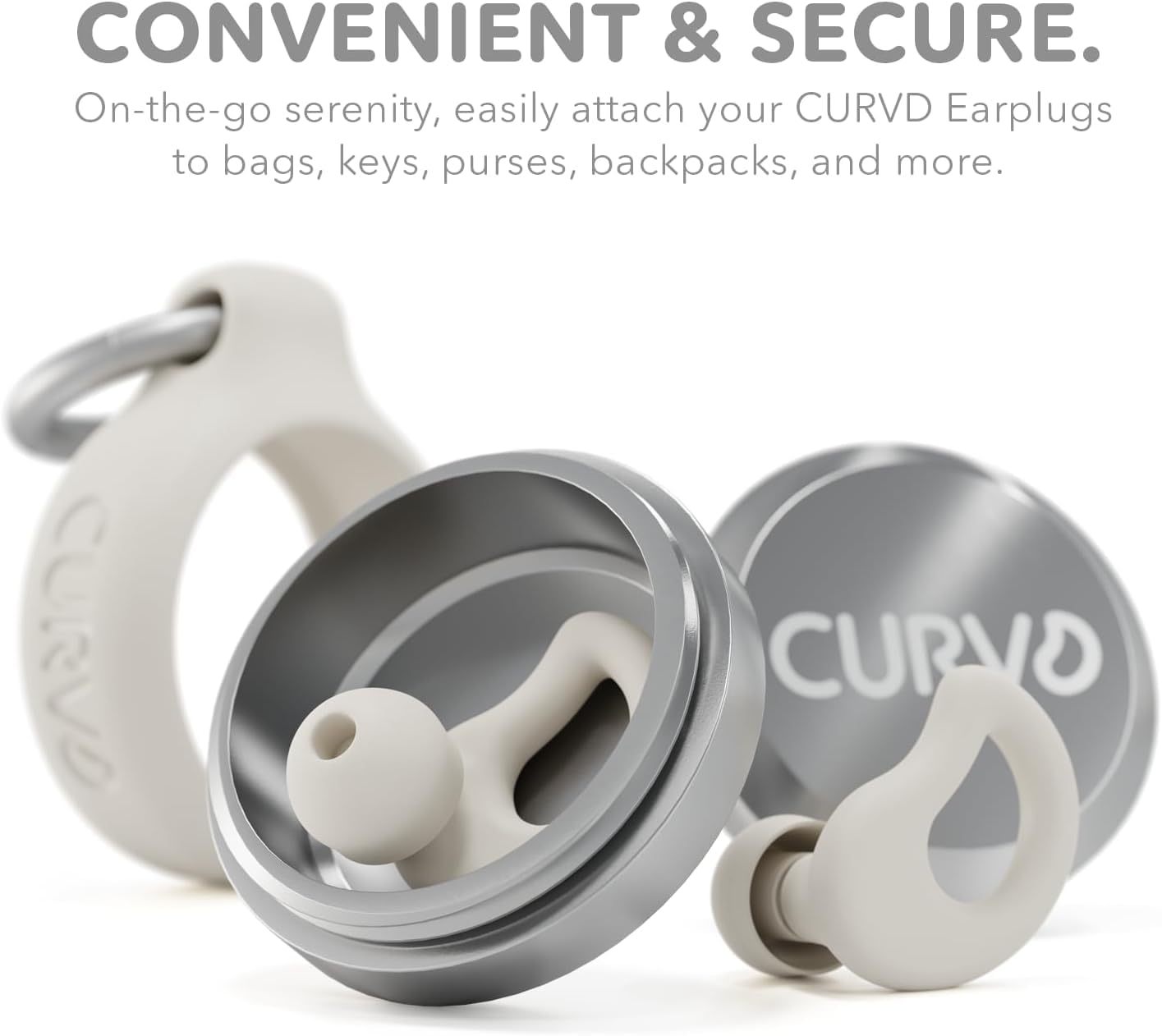 CURVD Ear Plugs for Sleeping, Noise Blocking Earplugs, 28dB SNR (Honey) — Amazon image 2