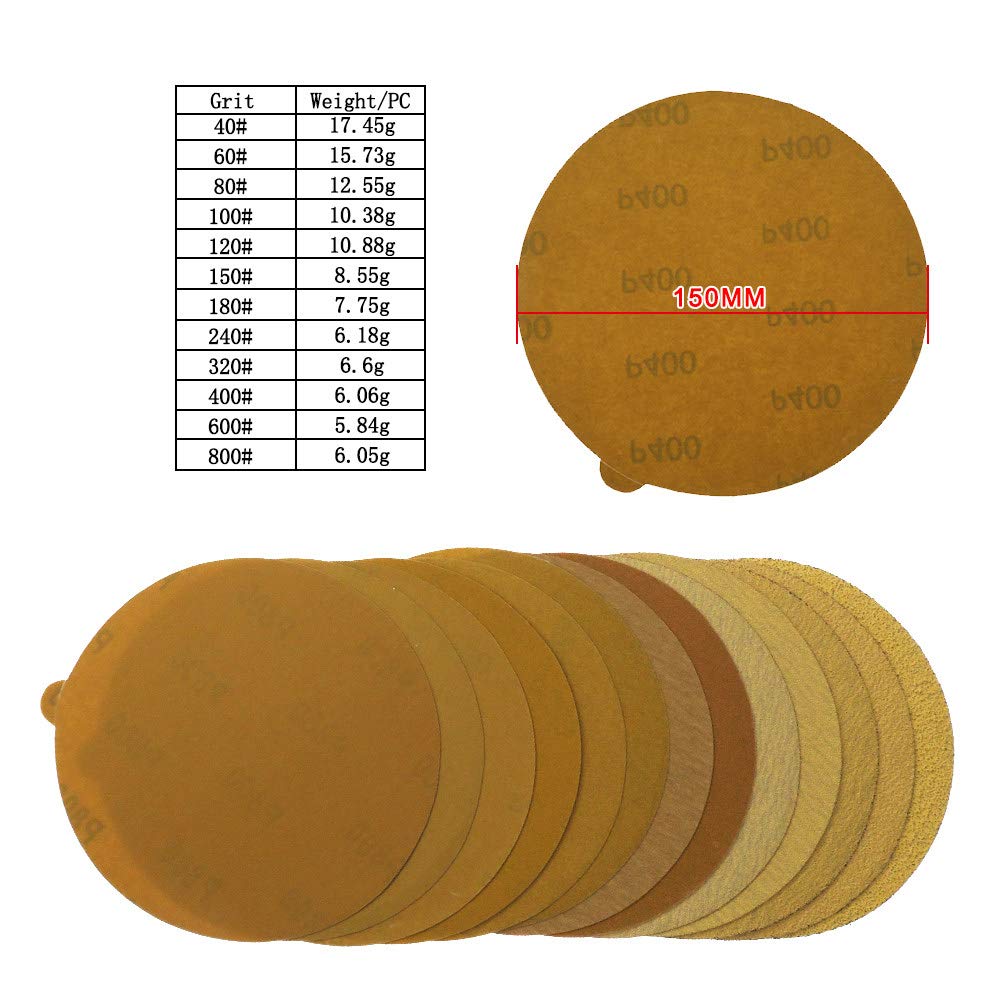 Disques à Poncer PSA 12" 60-grain - Zirconia Alumina - Pack De 6, Qualité Premium - Neuf