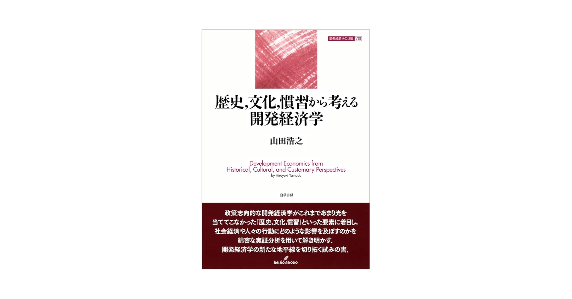 歴史，文化，慣習から考える開発経済学 (開発経済学の挑戦 8