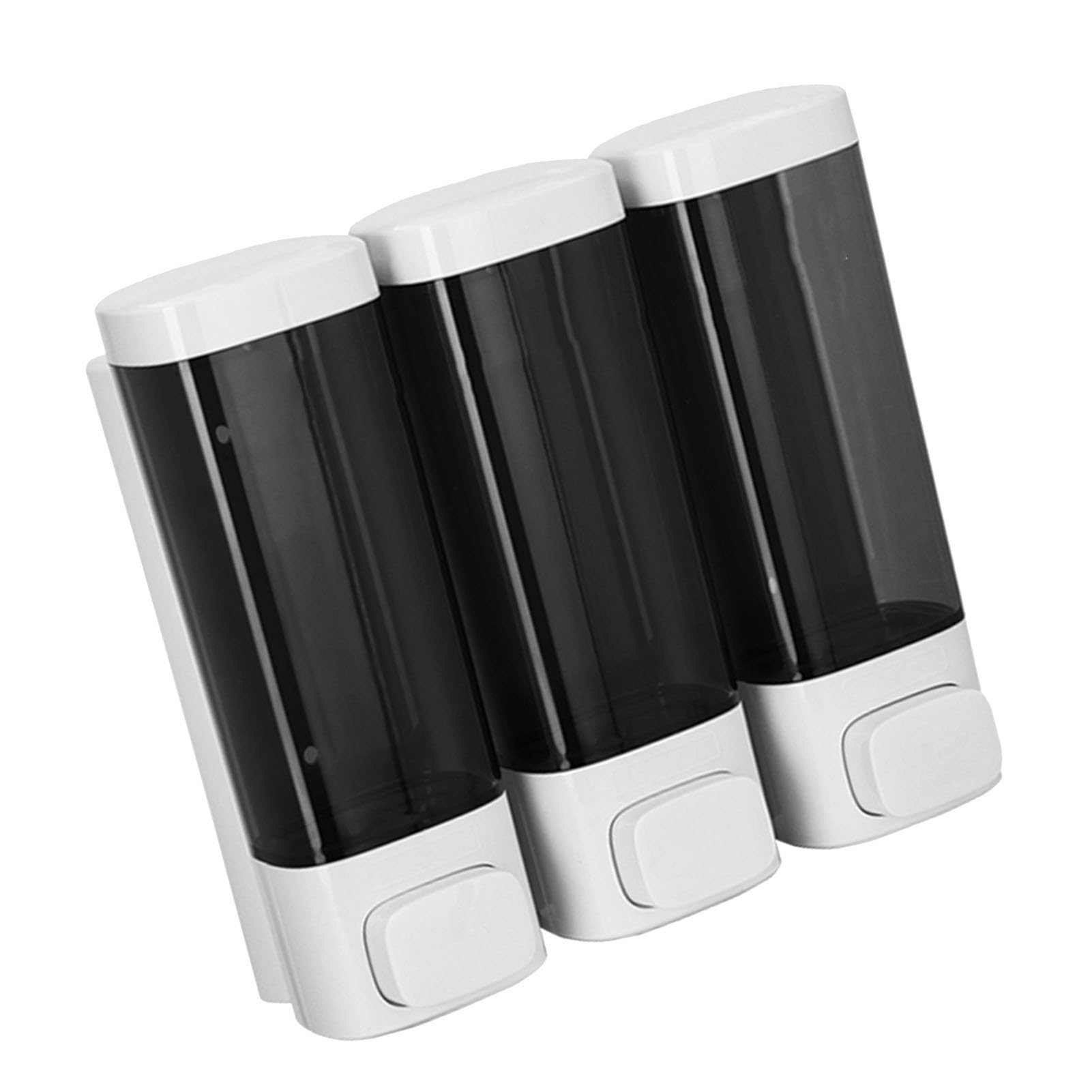 Dispensador de jabón para Ducha, Manual de Montaje en Pared de 3 cámaras a Prueba de Fugas para baño y Cocina