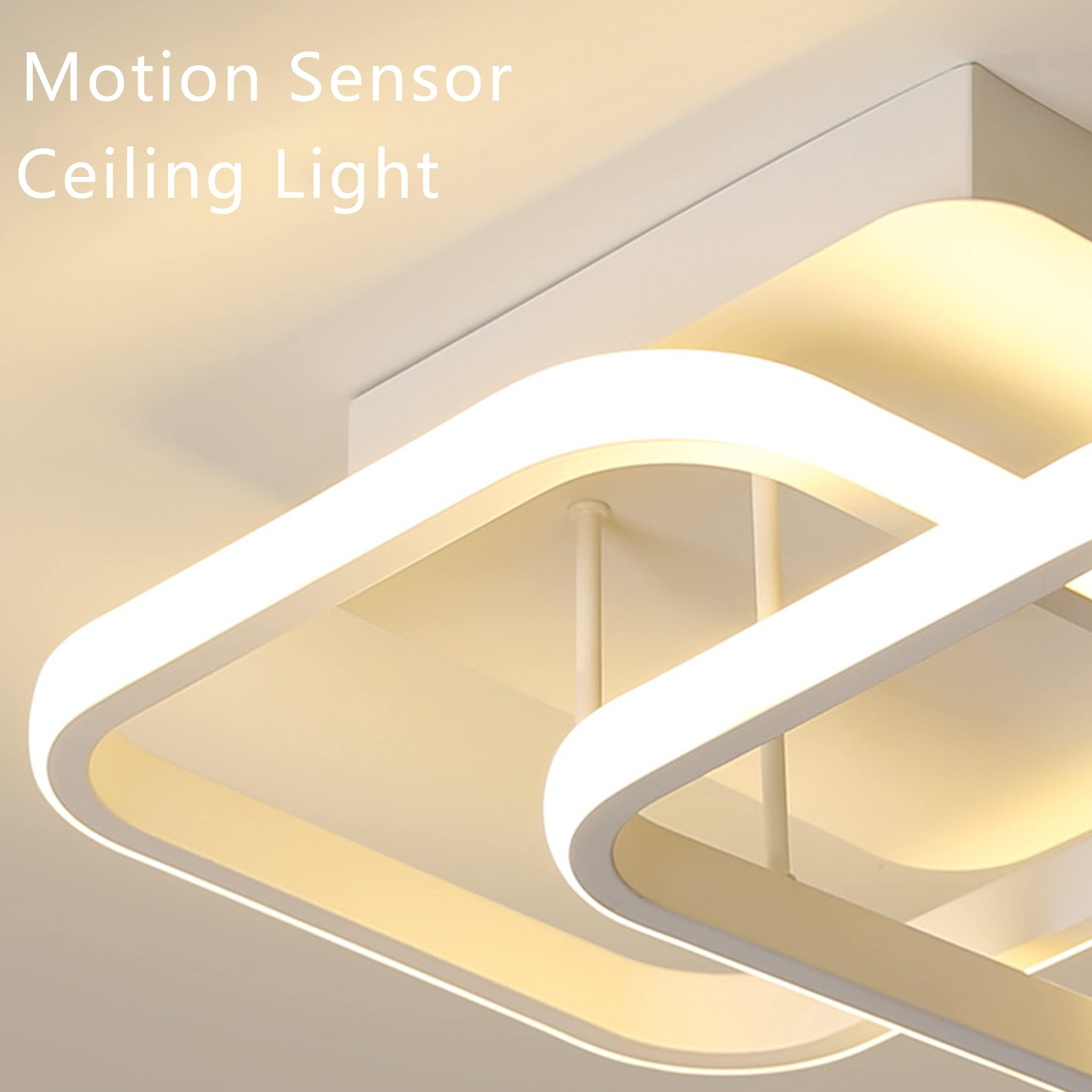 Plafonnier d'intérieur à LED avec détecteur de mouvement, 22 W, blanc chaud 3000 K
