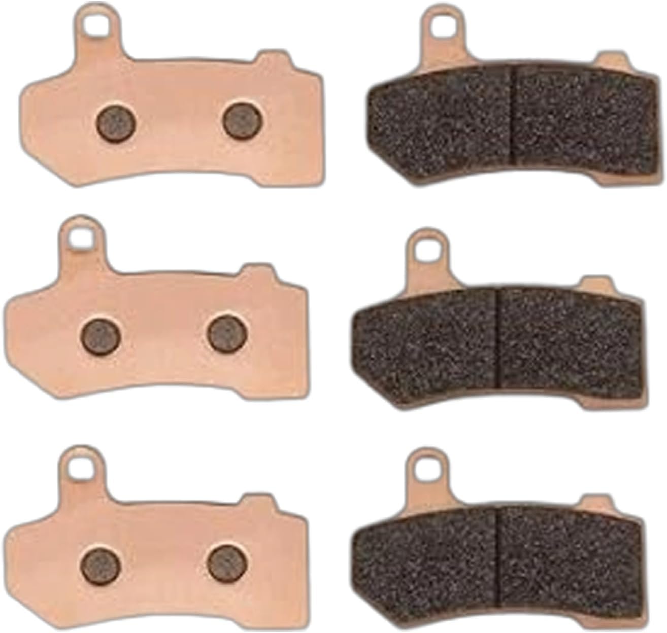 Motorcycle Brake Pads for Harley Davidson Sintered Copper for FLHTCU Ultra Classic Electra Glide 2008-2020, FLHR Road King, FLHX Street Glide 2008-2022