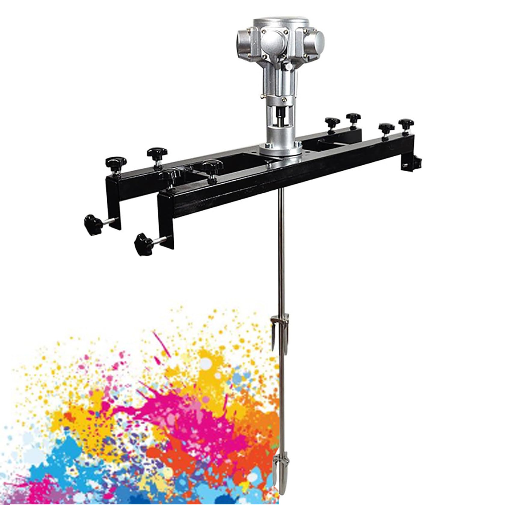 YNBSHGAA Pneumatic Paint Mixer, Automatic Air Agitator for 50 Gallon, Folding Propeller with Support Hanger, Perfect for Ink Dissolver and Paint Stirring