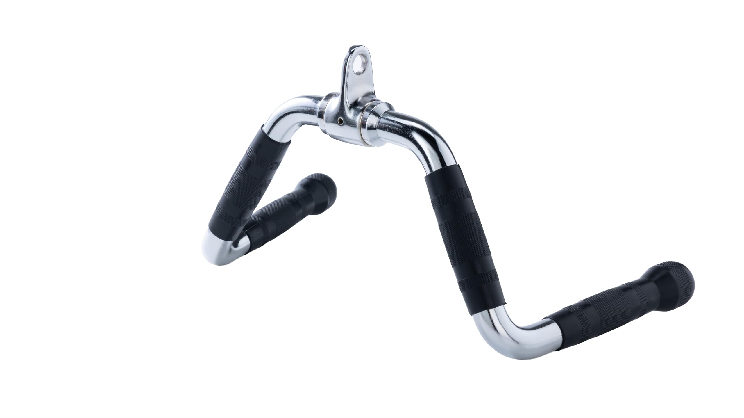 FITNESS MANIAC USA Multi-Grip Barbell Seated Row Handle, Barbell Multi-Exerciser Cable Attachment Revolving M Bar